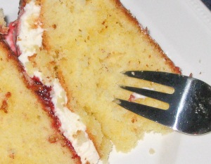 Victoria Sponge Cake Slice